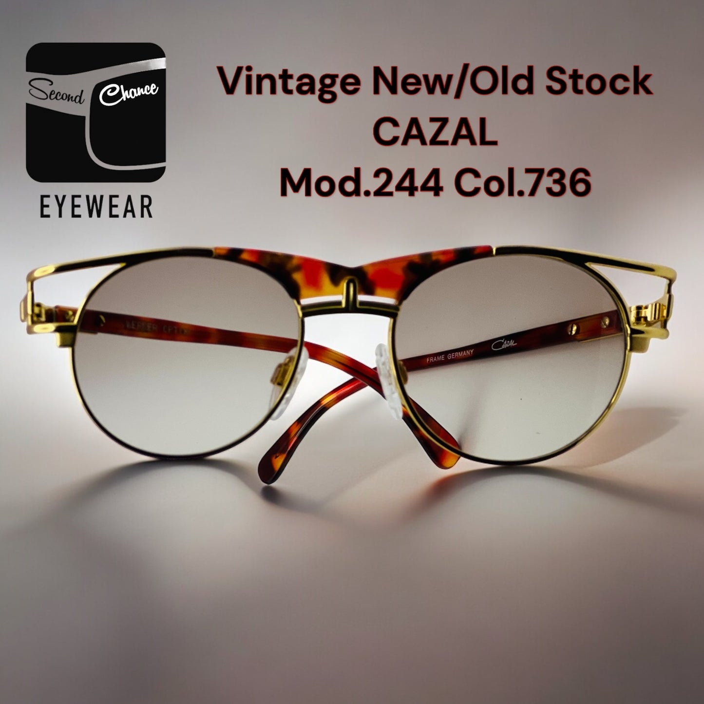 Vintage CAZAL Sunglasses-New/Old Stock Frames w/New Berko’s Designs Lenses