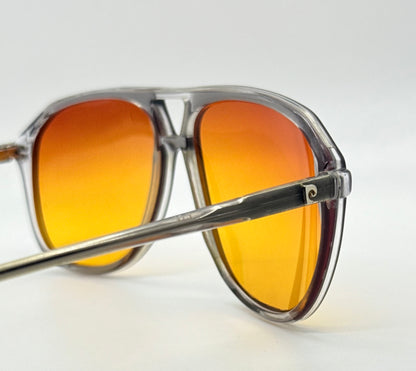 Pierre Cardin Boutique Smoke Vintage Aviator-New Sunset Gradient Custom Lenses-59mm