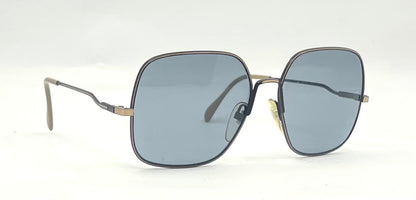 Neostyle-Vintage Oversized Square Sunglasses-New Solis Blue Custom Lenses-Germany