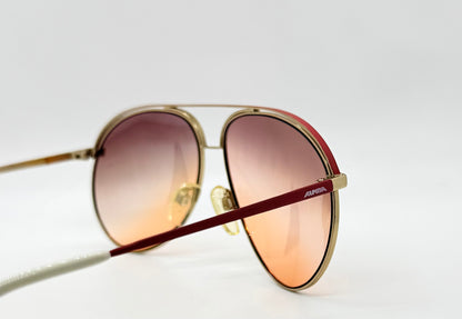 ALPINA VINTAGE Sunglasses-3302220-New Tri-Gradient Custom Tinted Lenses-60mm-UNWORN