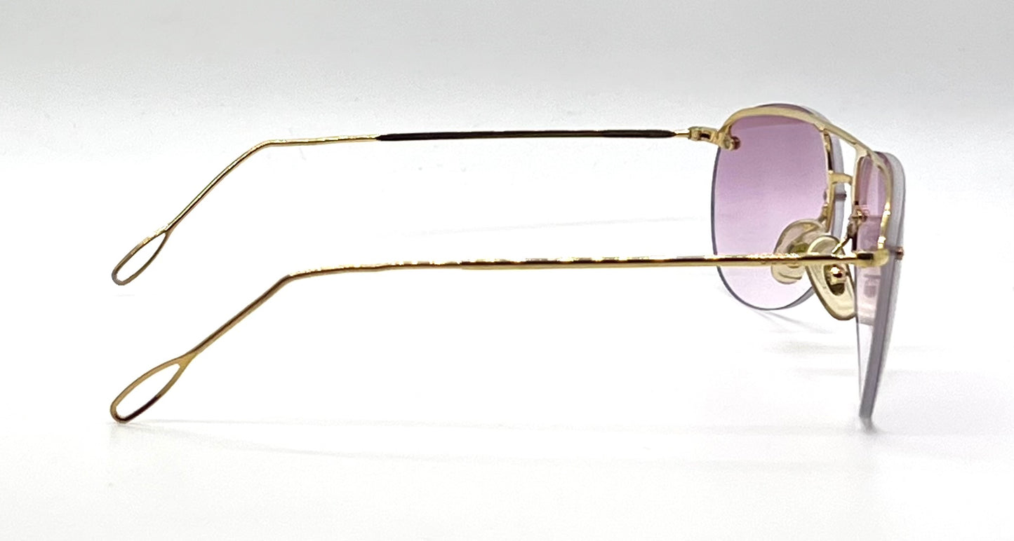 Gucci GG 1292/S VINTAGE Rimless Sunglasses w/New Lilac Gradient Custom Lenses