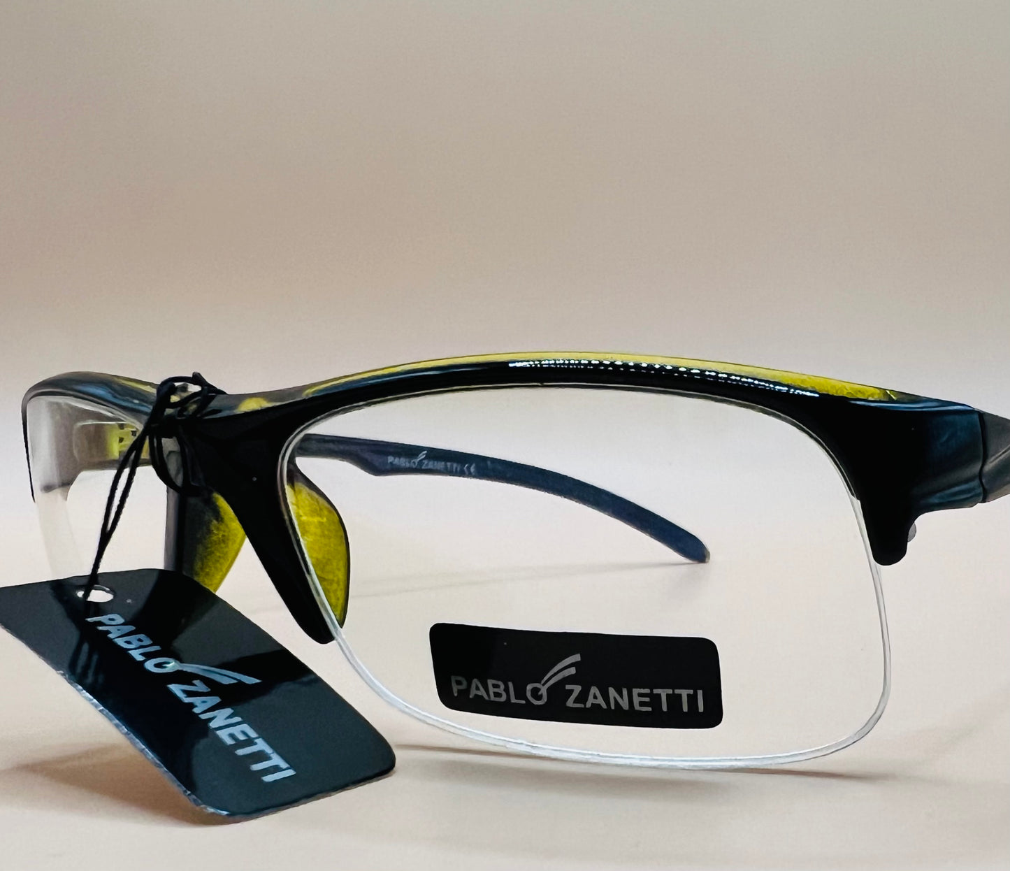 Pablo Zanetti Top Heavy Narrow Frames.  Clear lenses, no magnification.   AFFORDABLE option to expense frames!   PROTECTIVE EYWEAR