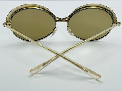 Vintage 60s Gold/Metal Sunglasses-Made In France-Amazing Condition-Unique & Cool