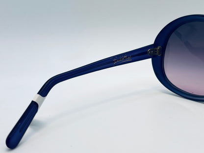 Vintage Emilio Pucci Sunglasses - Unworn New Old Stock (NOS) - Gradient Blue & Clear Frames