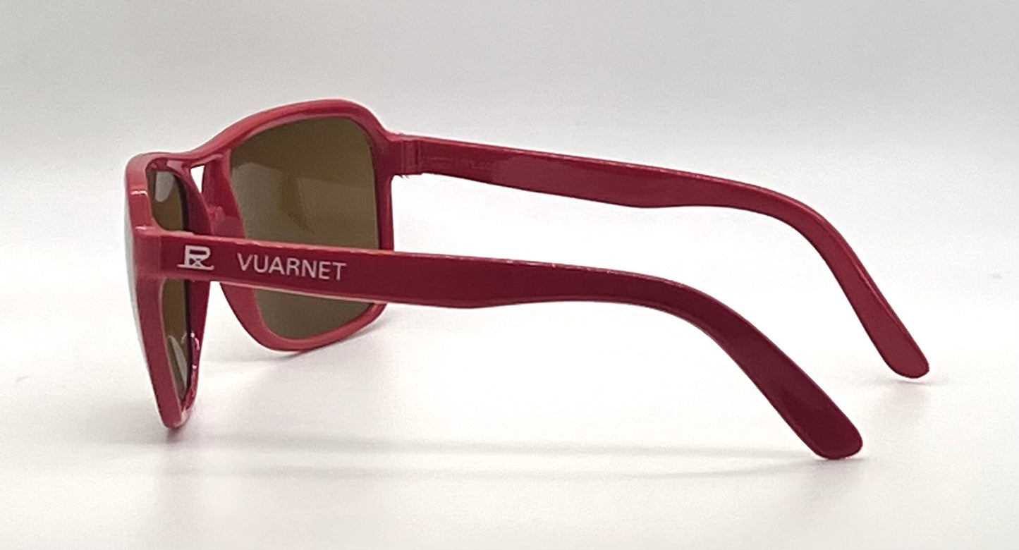 Vuarnet PX-2000 Red Unworn Deadstock Vintage Sunglasses Full Kit France