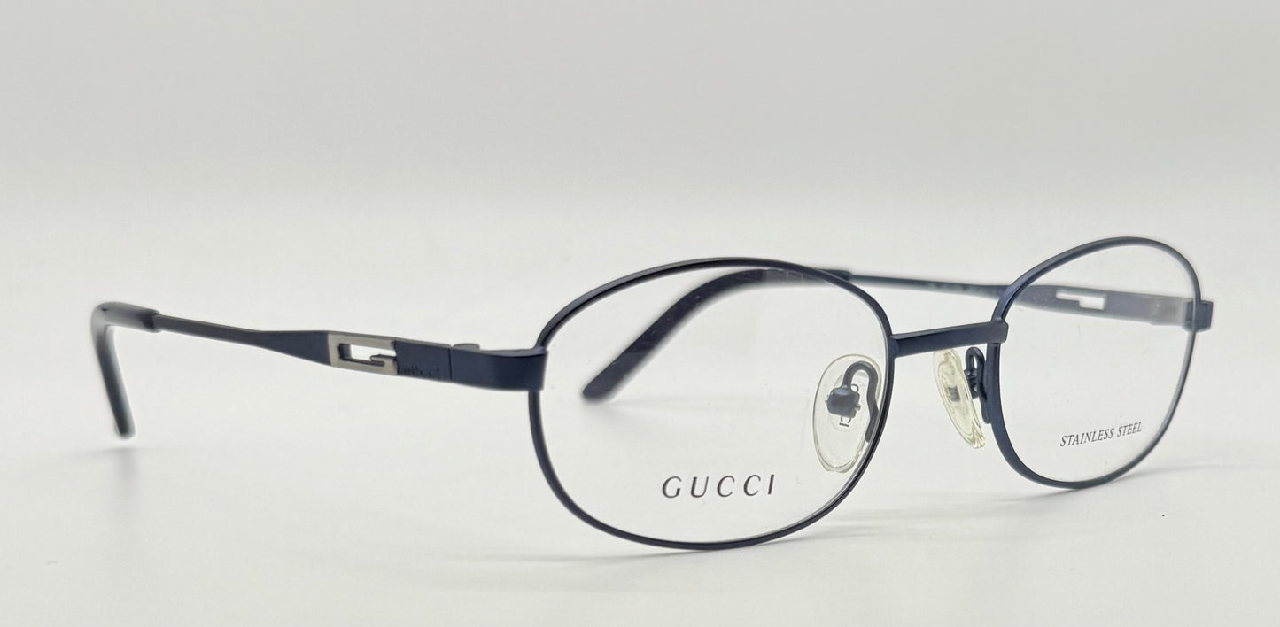 GUCCI GG1636 6XG-Blue Oval Optical Frames VINTAGE-Unworn-50mm
