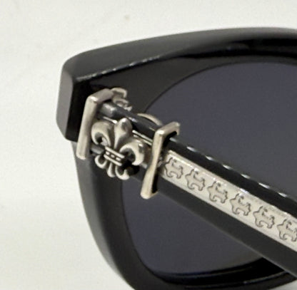 Chrome Hearts Penetranus Rex BK 49-25-143 Sunglasses Full Kit Japan Zeiss Lenses