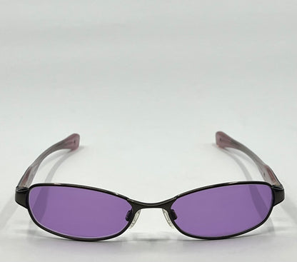 Oakley Flawless 2.0 Brushed Chrome Vintage Sunglasses  w/New Solid Purple Custom Tinted Lenses