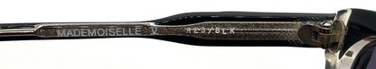 Elegante Mademoiselle V Vintage Sunglasses-Red/Black Unworn/NOS-France