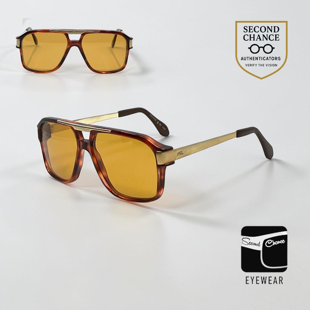 Yves Saint Laurent YSL 345 II VINTAGE Sunglasses-New Golden Ember Custom Lenses-Unworn