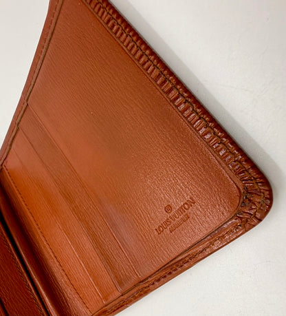 Louis Vuitton Vintage Epi Leather Bifold Wallet-Brown-Made in France
