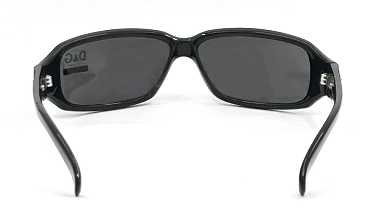 D&G 2165 VINTAGE Y2K Black Sunglasses 61-13 Unworn-Full Kit-Italy