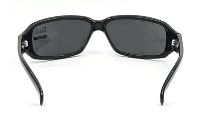 D&G 2165 VINTAGE Y2K Black Sunglasses 61-13 Unworn-Full Kit-Italy