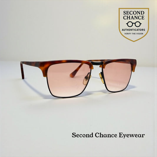 MODO Mod.150 Vintage Tortoise Browline Sunglasses-Unworn-New Customs