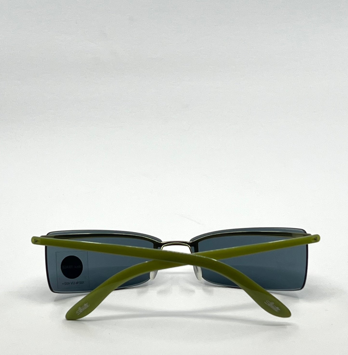 Silhouette 2131 Vintage Sunglasses- Y2K Deadstock Rimless w/Green Temples-Austria
