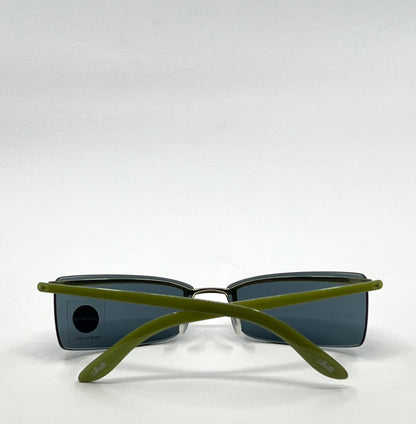 Silhouette 2131 Vintage Sunglasses- Y2K Deadstock Rimless w/Green Temples-Austria