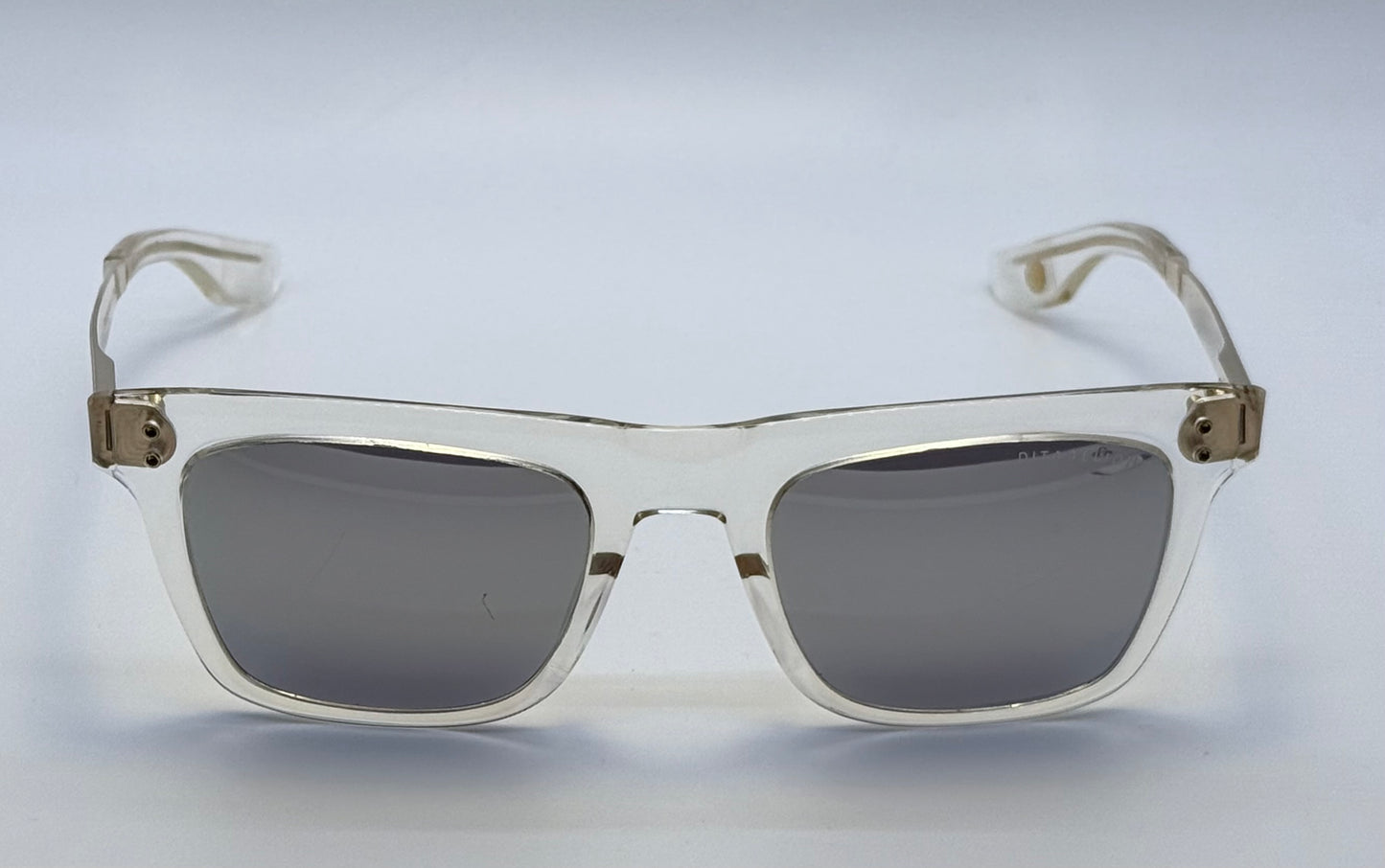 DITA TELION Clear Gold – Rare Handcrafted Japan Acetate & Titanium Sunglasses 51mm