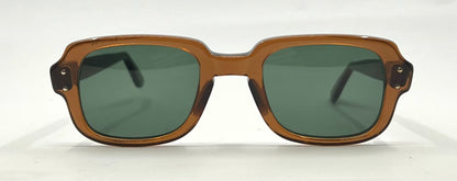 USS BCG 46-24 Vintage Military Frame-New Solid Green Second Chance Customs Lenses