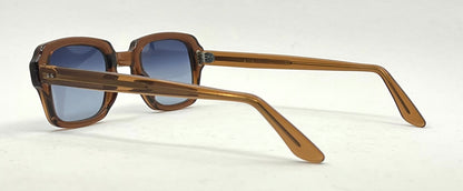 USS 46-24 VINTAGE Military Frames-New Gradient Blue Second Chance Customs Lenses