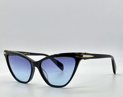Rag & Bone RNB3020 807 Cat-Eye Sunglasses w/New Gradient Blue Custom Lenses-New/Unworn