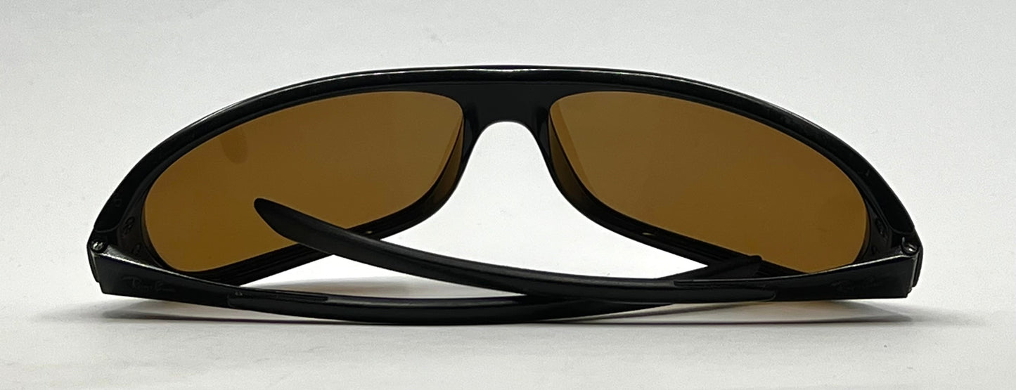 Ray-Ban RB4122 601 Black Polarized Sunglasses-Made in Italy-Vintage Deadstock