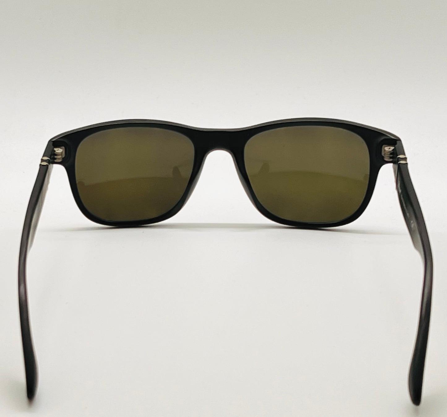 Persol 3051-V Matte Black Optical Frame with Brand New, Custom Solid Green Berko’s Designs Lenses