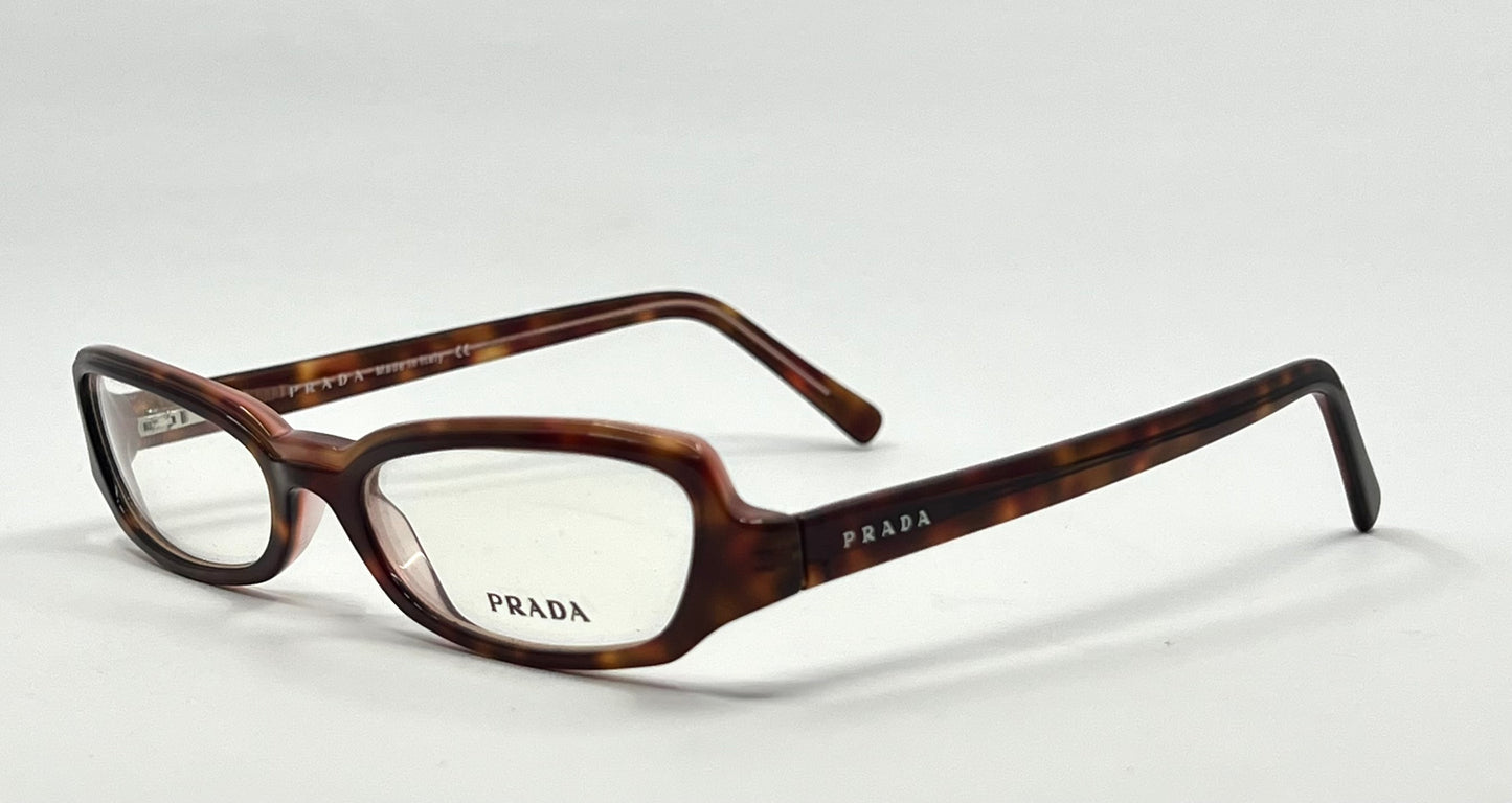 Prada VPR 11T Vintage Eyeglasses-Tortoiseshell Deadstock/Unworn-Italy 51mm