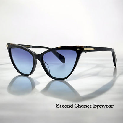 Rag & Bone RNB3020 807 Cat-Eye Sunglasses w/New Gradient Blue Custom Lenses-New/Unworn