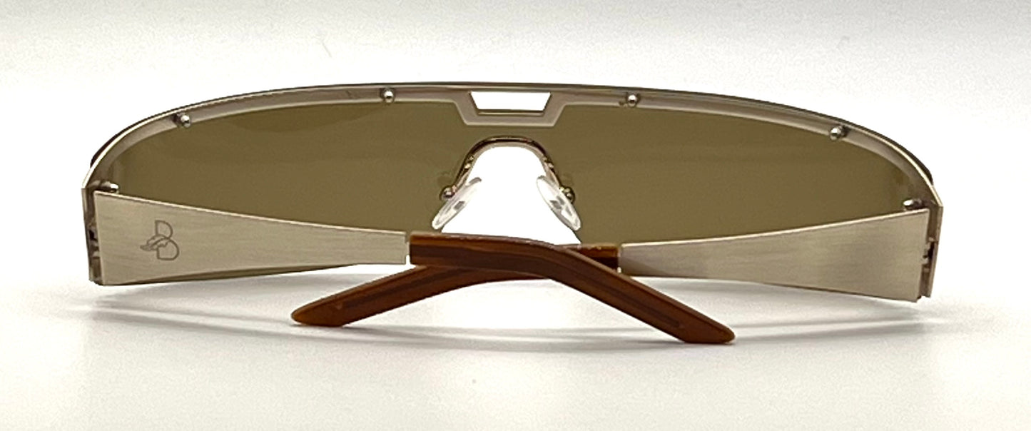 Basile BA4303 Shield Sunglasses Unworn NOS Made in Italy Y2K
