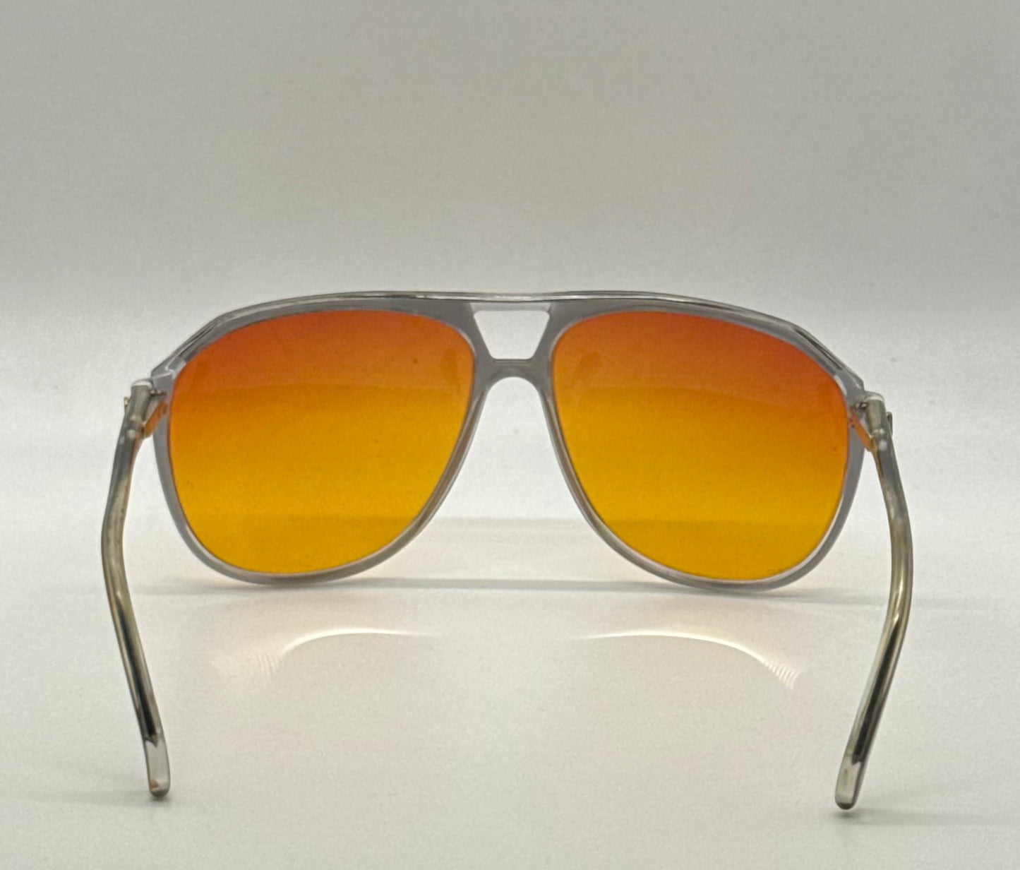 Pierre Cardin Boutique Smoke Vintage Aviator-New Sunset Gradient Custom Lenses-59mm