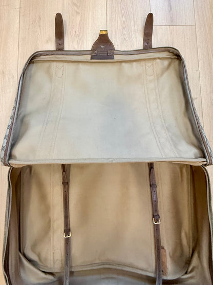 Vintage Gucci GG Supreme Web Stripe Suitcase 1980s Travel Case