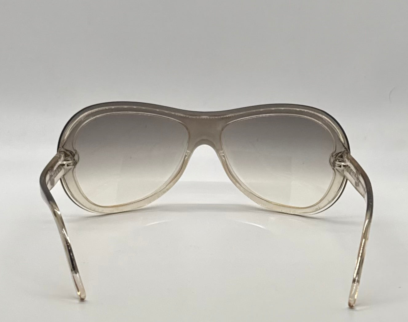 Chanel 5066 c.866/8G Sunglasses – Vintage Y2K Shield Wrap Gradient Brown Italy