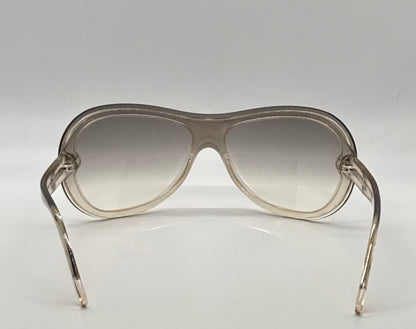 Chanel 5066 c.866/8G Sunglasses – Vintage Y2K Shield Wrap Gradient Brown Italy