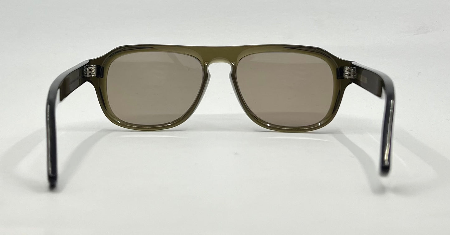 Cutler and Gross 1819 Olive Sunglasses 55-17 Handmade Italy | New Custom Lenses | Full Kit