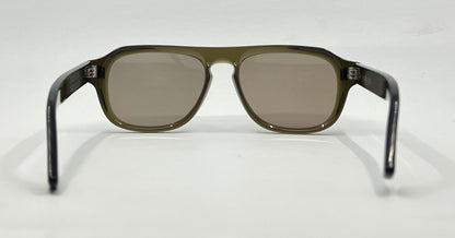 Cutler and Gross 1819 Olive Sunglasses 55-17 Handmade Italy | New Custom Lenses | Full Kit