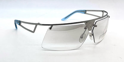 Dior Clubbing/S Vintage Y2K Vintage Silver/Blue Sunglasses-Unworn-Rare Italy