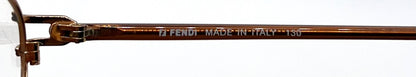 Fendi F522 Salmon Unworn/NOS Oval Eyeglasses-Made Italy 50mm