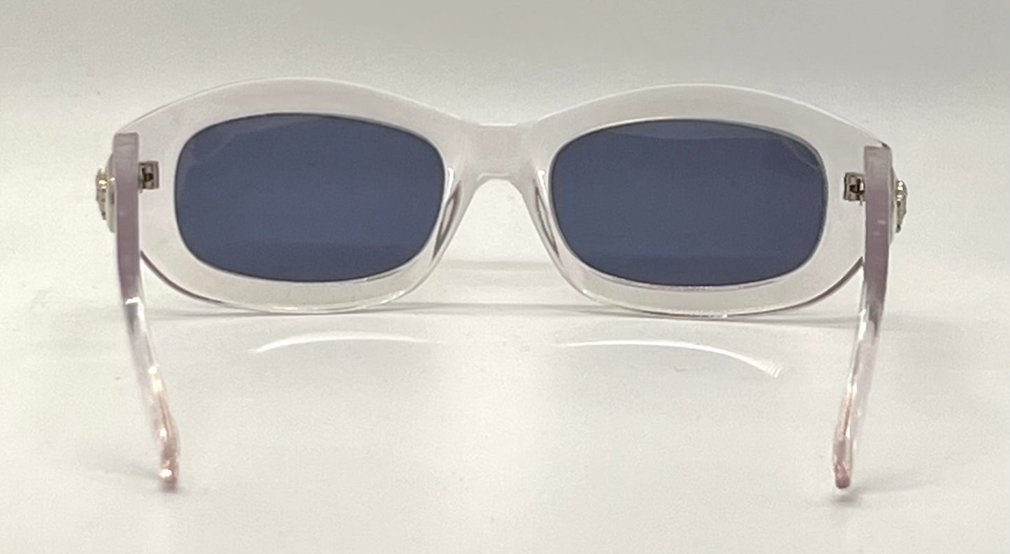 Gianni Versace 481/A 924 Vintage Crystal Sunglasses NOS/Original Lenses-Italy-54mm