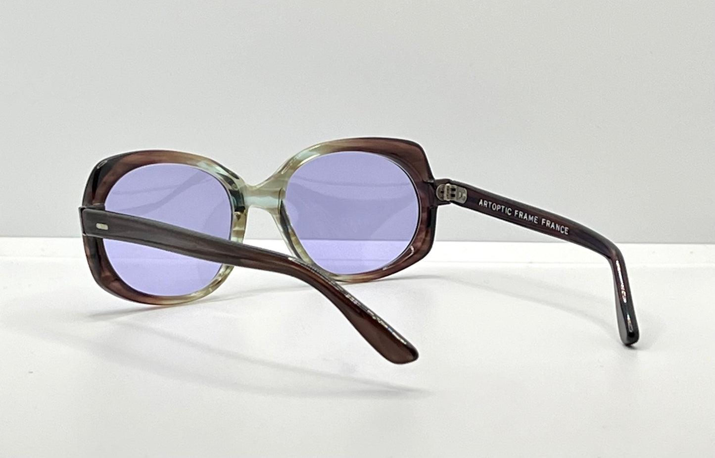 ARTOPTIC INES 52-20 – Vintage French Butterfly Sunglasses w/New, Custom Violet Lenses-Deadstock