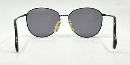 Zeiss 6595 4202 Vintage Sunglasses-New Solid Black Second Chance Custom Lenses-Unworn