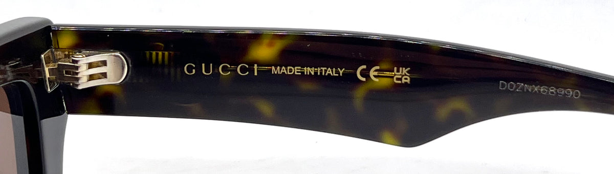 Gucci GG1753S 002 Tortoiseshell Brown Sunglasses-Unworn/Full Kit Made in Italy