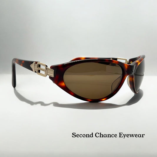 Fendi Fendissime F573 Wraparound Sunglasses-Vintage Deadstock-Unworn-Italy