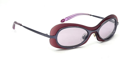 HIERO PV239 Y2K Titanium Japan Sculpted Oval Sunglasses Deadstock