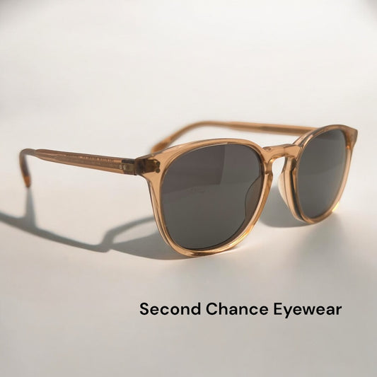 Oliver Peoples OV5298SU FINLEY ESQ. SUN Sunglasses - Honey Crystal with Original Polarized Glass Lenses