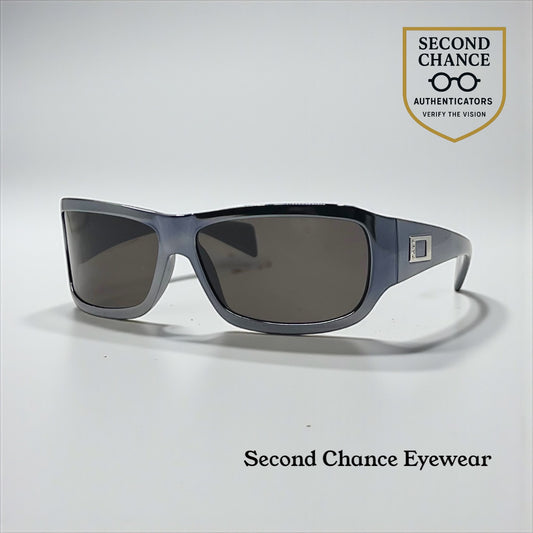 EXTE EX58710-Y2K Vintage Oversized Black Sunglasses 61mm-Italy