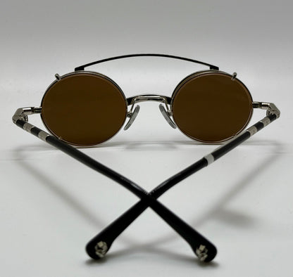 Brand New Philippe V X1 Clip-On Mirrored Sunglasses-Day/Night Yellow Lenses-Handmade in Japan