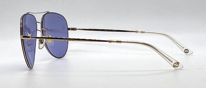 Gucci GG 2245/S DDB35 Gold Lilac Mirror Aviator Sunglasses-Unworn-Full Kit-Italy