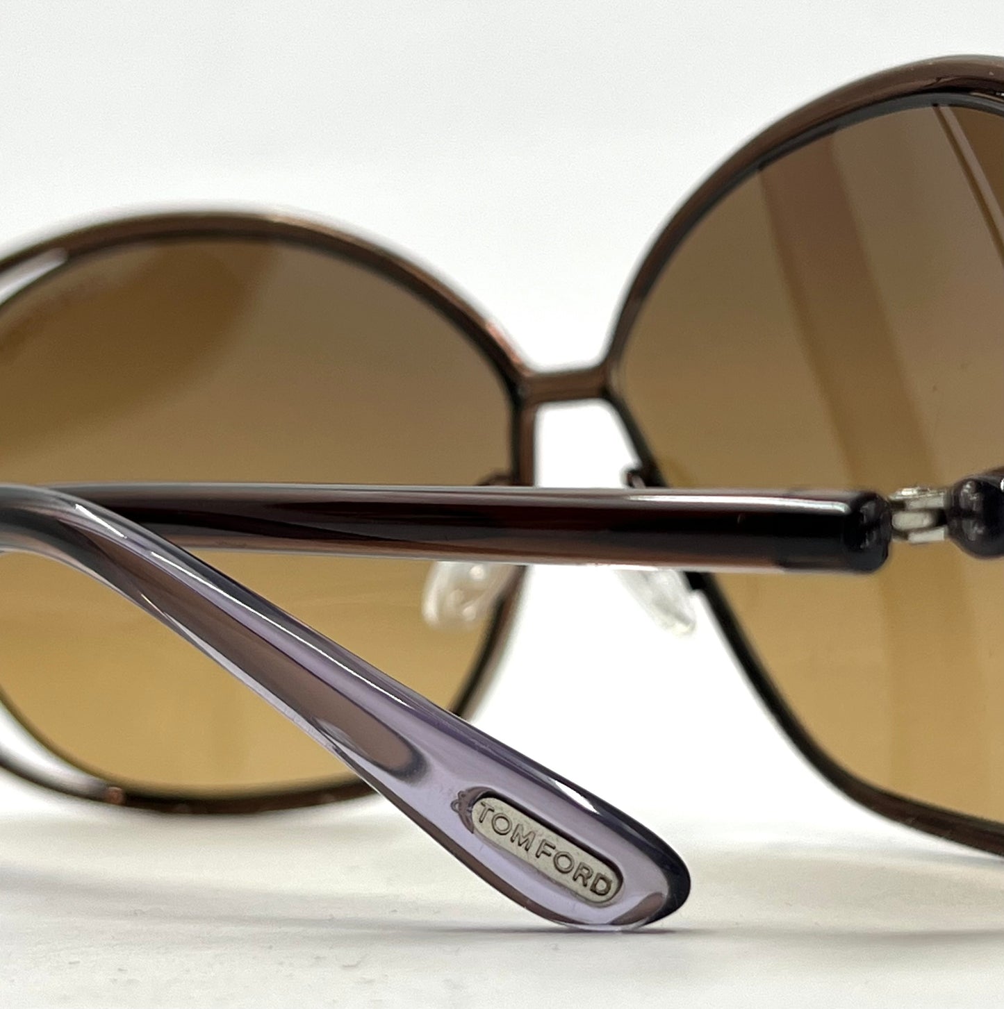 Tom Ford TF686 58 Brown Gradient Sunglasses-Unworn-Full Kit-Made in Italy