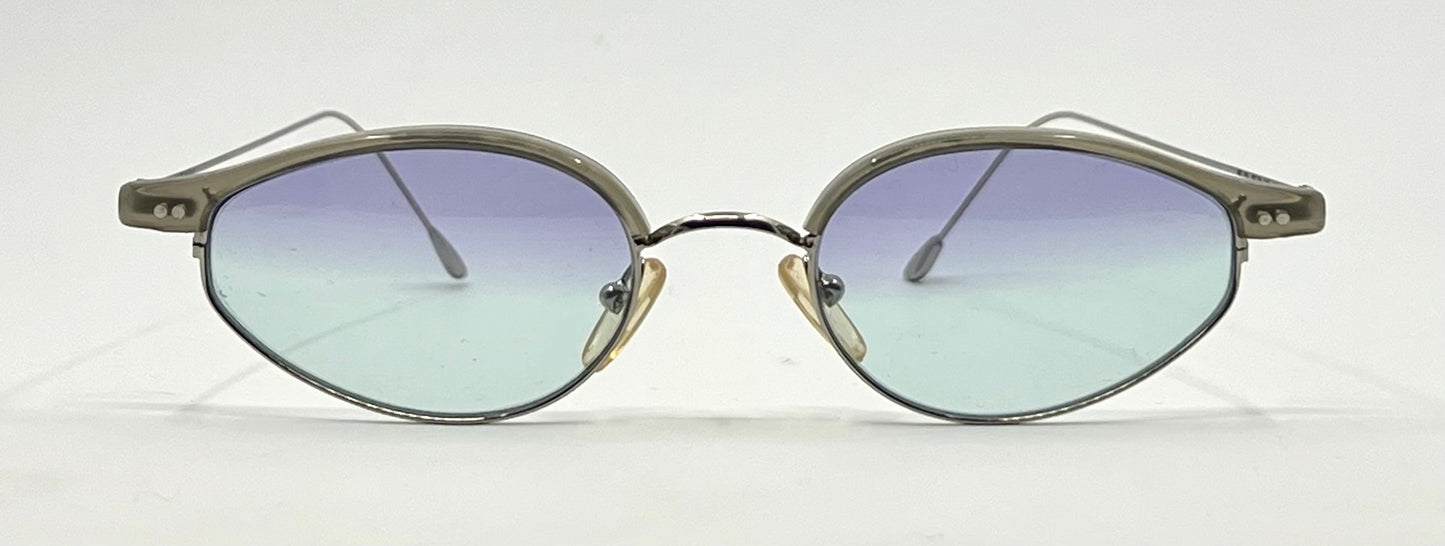 Red Rose FR253 949 Titanium Vintage Sunglasses-New Gradient Custom Tinted Lenses