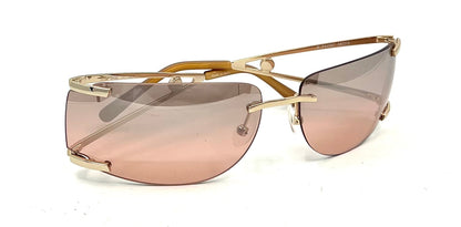Basile RA4307 Rimless-VINTAGE Sunglasses 68mm Italy Shield Y2K Designer